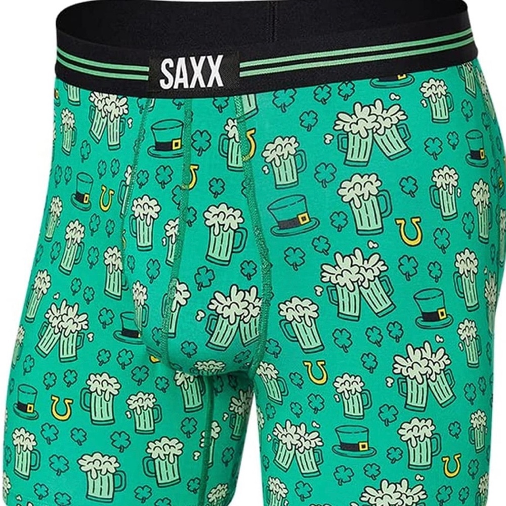 SOLD🍀Saxx Boxer Briefs - St. Patrick’s theme NEW IN BOX